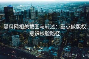 黑料网相关截图与转述：重点做版权意识核验路径