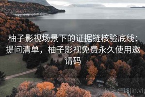 柚子影视场景下的证据链核验底线：提问清单，柚子影视免费永久使用邀请码