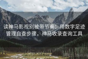 读神马影视别被带节奏：用数字足迹管理自查步骤，神马收录查询工具