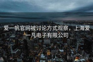 爱一帆官网被讨论方式观察，上海爱一凡电子有限公司