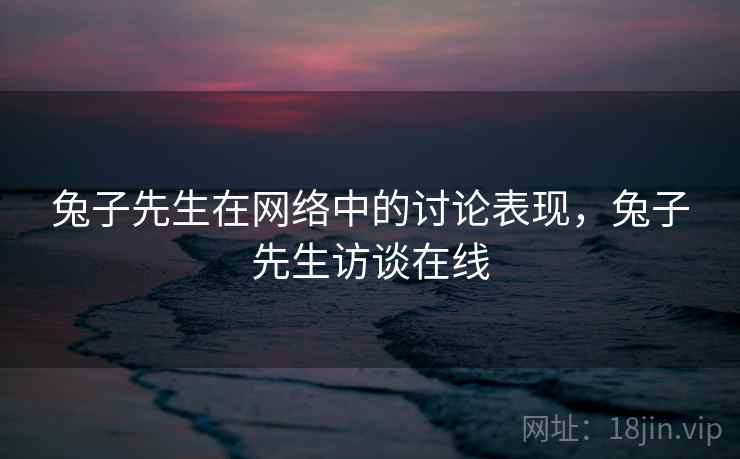 兔子先生在网络中的讨论表现，兔子先生访谈在线